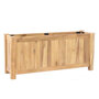 Planter hardhout rechthoek (90 x 25 x 40 cm)